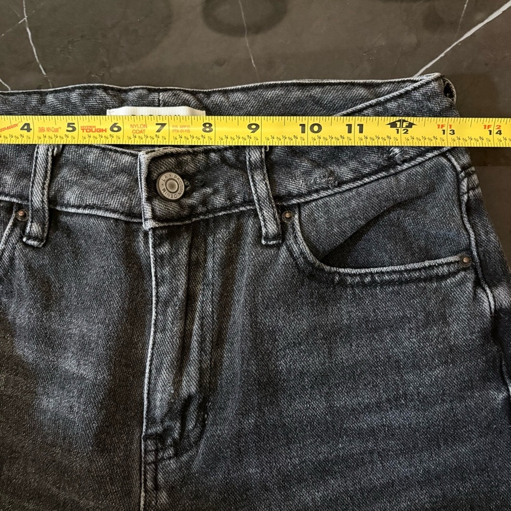 Pacsun Beverly Wash Denim Mom Jean High Rise Size 25 Faded Black Grunge 90's - Picture 8 of 10